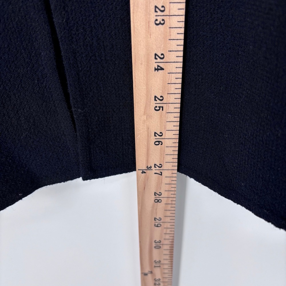 St. John "Sewn By Hand" 100% Wool Colorblock Boxy Zip Jacket Womens 16 Black - Picture 6 of 8